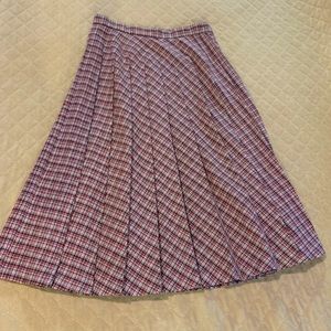 Vintage Pleated Wool Skirt.